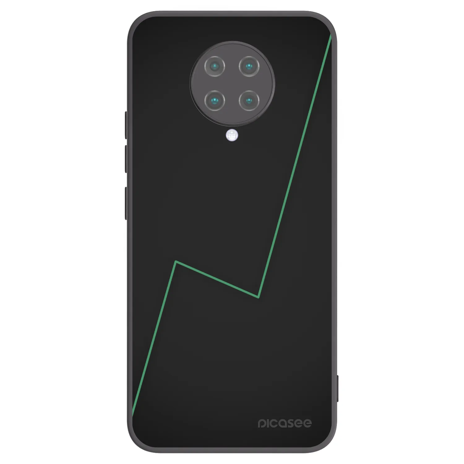 Picasee silikonowe czarne etui na Xiaomi Poco F2 Pro - Consistency