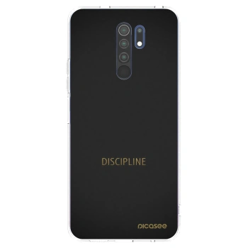 Picasee silikonowe przeźroczyste etui na Xiaomi Redmi 9 - Discipline
