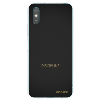 Picasee silikonowe przeźroczyste etui na Xiaomi Redmi 9A - Discipline