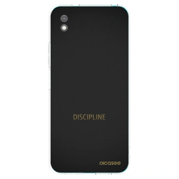 Picasee silikonowe czarne etui na Xiaomi Redmi 9A - Discipline