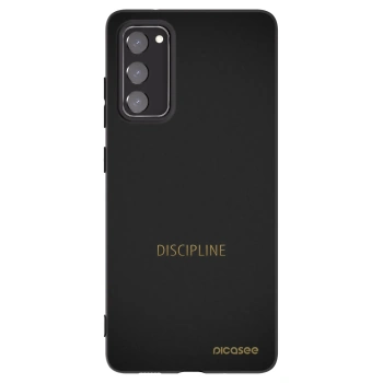 Picasee silikonowe czarne etui na Samsung Galaxy S20 FE - Discipline