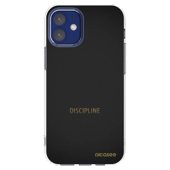 Picasee silikonowe przeźroczyste etui na Apple iPhone 12 mini - Discipline