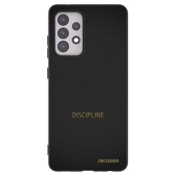 Picasee silikonowe czarne etui na Samsung Galaxy A52 5G A525F - Discipline