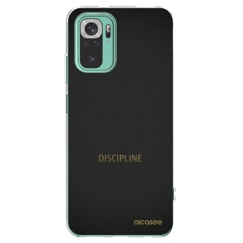 Picasee silikonowe przeźroczyste etui na Xiaomi Redmi Note 10 Pro - Discipline