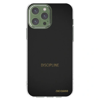 Picasee silikonowe przeźroczyste etui na Apple iPhone 13 Pro Max - Discipline