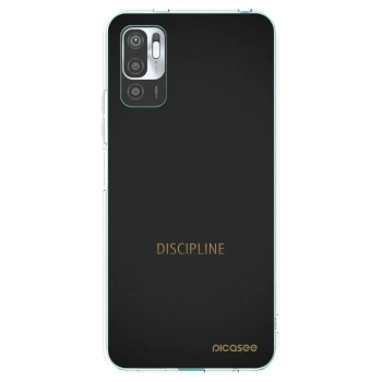 Picasee silikonowe przeźroczyste etui na Xiaomi Redmi Note 10 5G - Discipline