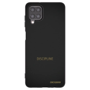 Picasee silikonowe czarne etui na Samsung Galaxy M12 M127F - Discipline