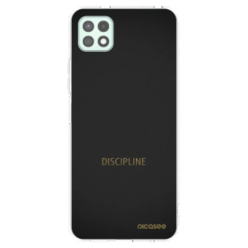 Picasee silikonowe przeźroczyste etui na Samsung Galaxy A22 A226B 5G - Discipline
