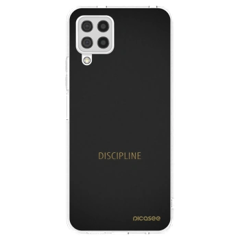 Picasee silikonowe przeźroczyste etui na Samsung Galaxy A22 A225F 4G - Discipline