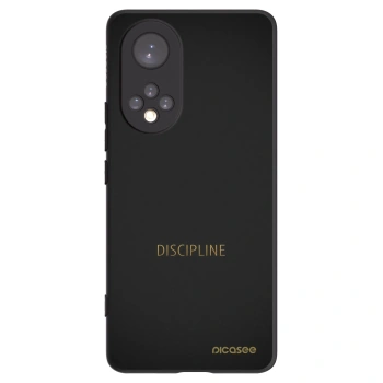 Picasee silikonowe czarne etui na Honor 50 5G - Discipline