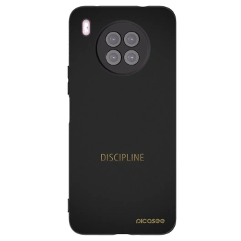 Picasee silikonowe czarne etui na Huawei Nova 8i - Discipline