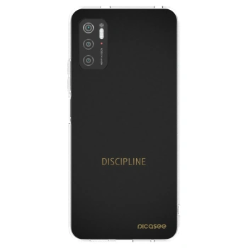 Picasee silikonowe przeźroczyste etui na Xiaomi Poco M3 Pro 5G - Discipline