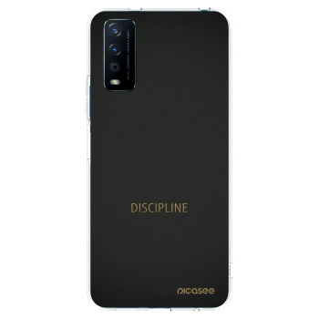 Picasee silikonowe przeźroczyste etui na Vivo Y11s - Discipline