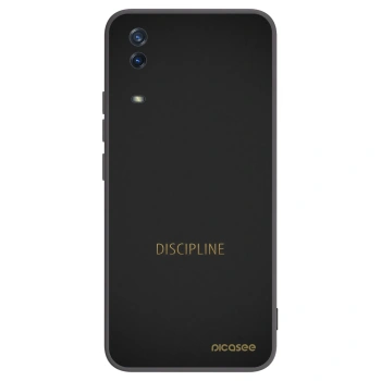 Picasee silikonowe czarne etui na Vivo Y11s - Discipline
