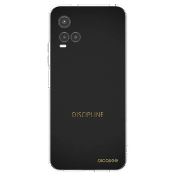 Picasee silikonowe przeźroczyste etui na Vivo Y33s - Discipline
