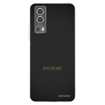 Picasee silikonowe przeźroczyste etui na Vivo Y72 5G - Discipline