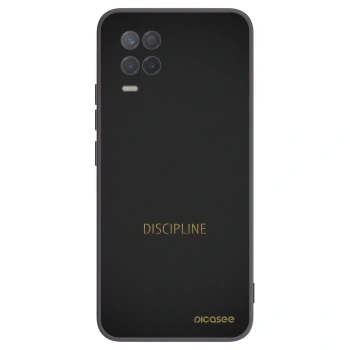 Picasee silikonowe czarne etui na Realme 8 5G - Discipline
