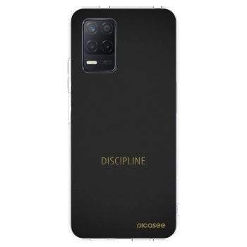 Picasee silikonowe przeźroczyste etui na Realme 8 5G - Discipline
