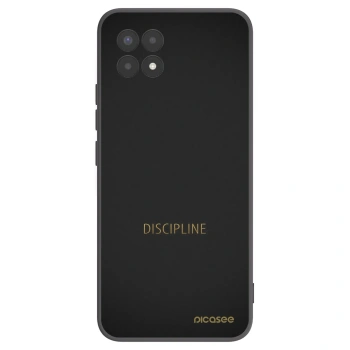 Picasee silikonowe czarne etui na Realme 8i - Discipline