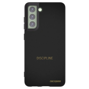 Picasee silikonowe czarne etui na Samsung Galaxy S21 FE 5G - Discipline