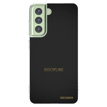 Picasee silikonowe przeźroczyste etui na Samsung Galaxy S21 FE 5G - Discipline