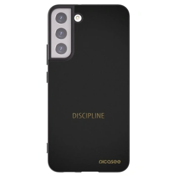 Picasee silikonowe czarne etui na Samsung Galaxy S22+ 5G - Discipline