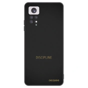 Picasee silikonowe czarne etui na Xiaomi Redmi Note 11 - Discipline