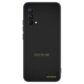 Picasee silikonowe czarne etui na Realme GT Master Edition 5G - Discipline