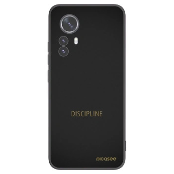 Picasee silikonowe czarne etui na Xiaomi 12 Pro - Discipline