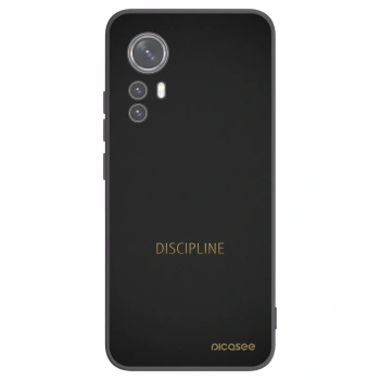 Picasee silikonowe czarne etui na Xiaomi 12X - Discipline