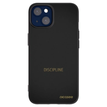 Picasee silikonowe czarne etui na Apple iPhone 14 - Discipline