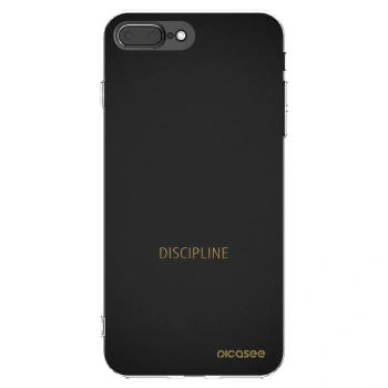 Picasee silikonowe przeźroczyste etui na Apple iPhone 8 Plus - Discipline
