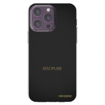 Picasee silikonowe przeźroczyste etui na Apple iPhone 14 Pro Max - Discipline