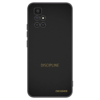 Picasee silikonowe czarne etui na Xiaomi Redmi 10 (2022) - Discipline