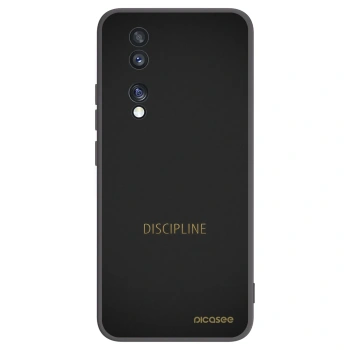 Picasee silikonowe czarne etui na Honor 70 - Discipline