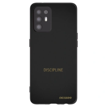 Picasee silikonowe czarne etui na OPPO A94 5G - Discipline
