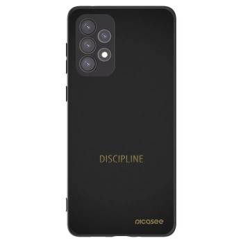 Picasee silikonowe czarne etui na Samsung Galaxy A73 5G - Discipline
