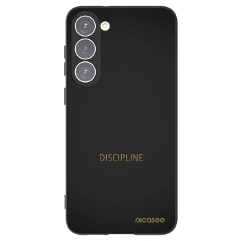 Picasee silikonowe czarne etui na Samsung Galaxy S23+ 5G - Discipline