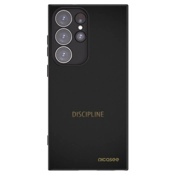 Picasee silikonowe czarne etui na Samsung Galaxy S23 Ultra 5G - Discipline