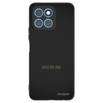 Picasee silikonowe czarne etui na Honor X8 5G - Discipline
