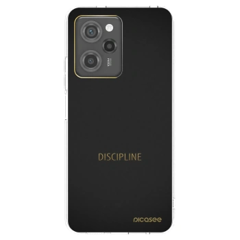 Picasee silikonowe czarne etui na Xiaomi Poco X5 Pro - Discipline