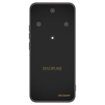 Picasee silikonowe czarne etui na Honor Magic5 Lite 5G - Discipline