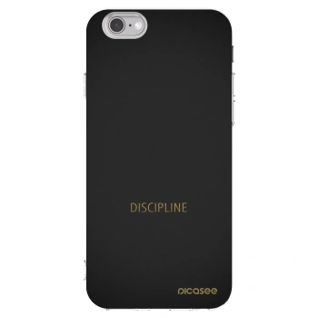 Picasee silikonowe przeźroczyste etui na Apple iPhone 6/6S - Discipline