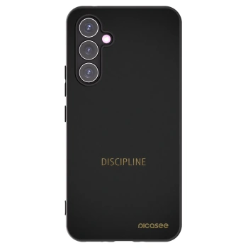 Picasee silikonowe czarne etui na Samsung Galaxy A54 5G A546B - Discipline