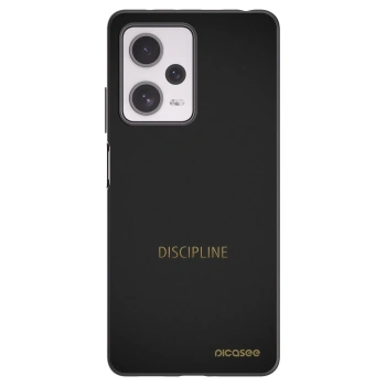 Picasee silikonowe czarne etui na Xiaomi Redmi Note 12 Pro+ 5G - Discipline