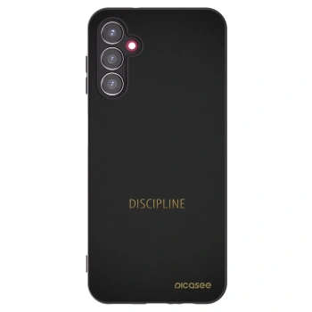 Picasee silikonowe czarne etui na Samsung Galaxy A14 4G A145R - Discipline