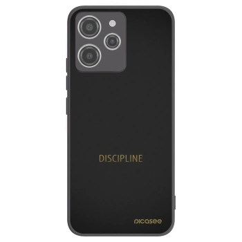 Picasee silikonowe czarne etui na Xiaomi Redmi 12 4G - Discipline