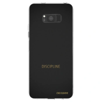 Picasee silikonowe przeźroczyste etui na Samsung Galaxy S8 G950F - Discipline