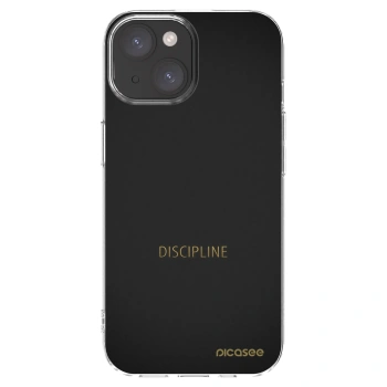Picasee silikonowe przeźroczyste etui na Apple iPhone 15 - Discipline