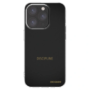 Picasee silikonowe przeźroczyste etui na Apple iPhone 15 Pro - Discipline